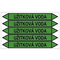 Značení potrubí, užitková voda